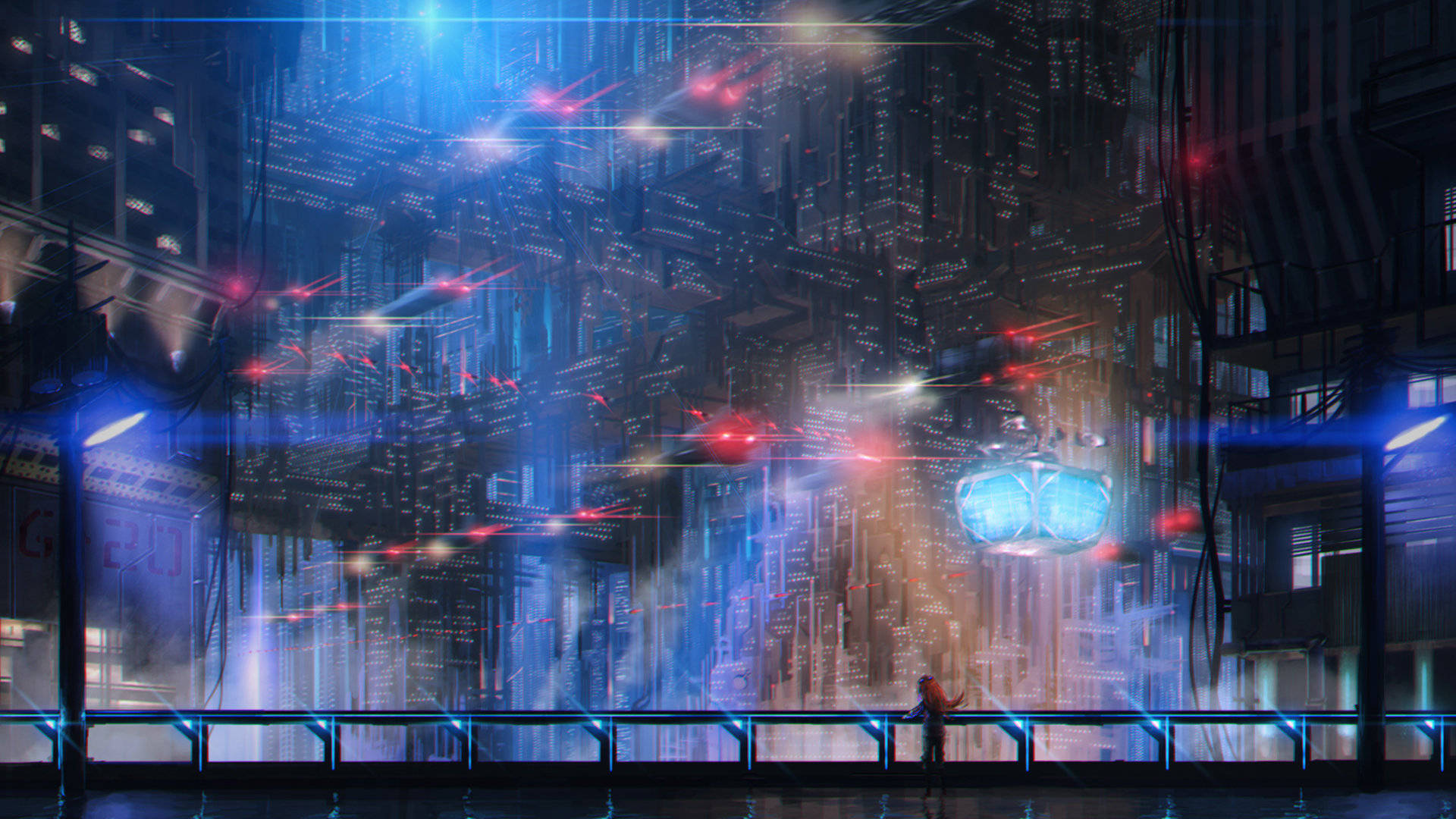 Explore The Future Of Cyberpunk Background