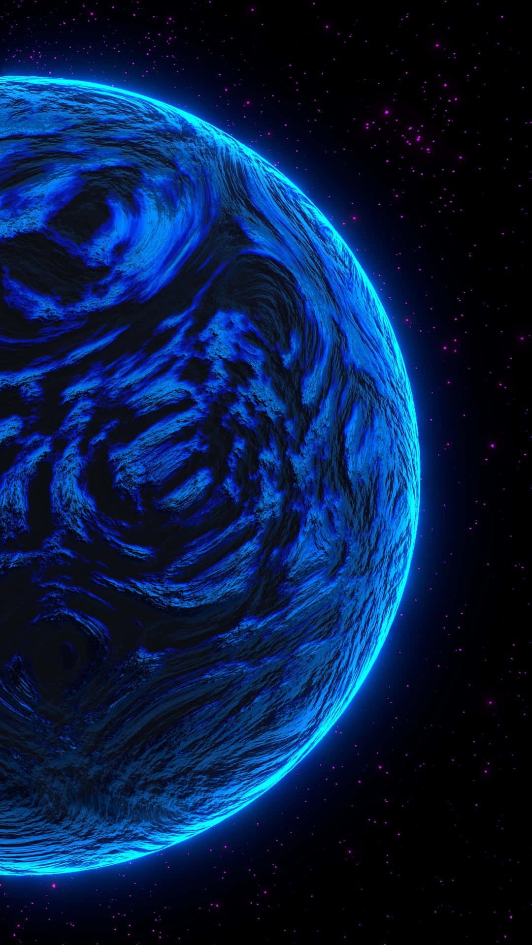 Explore The Futuristic Neon Galaxy Background
