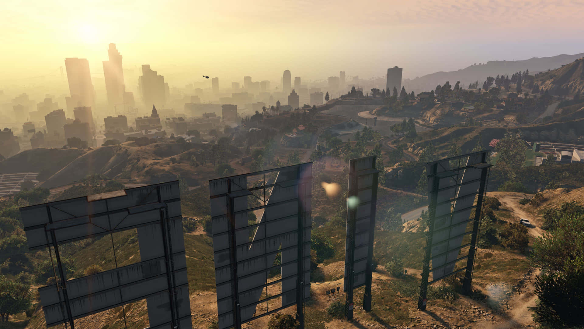 Explore The Glamorous City Of Los Santos In Grand Theft Auto V 4k Background