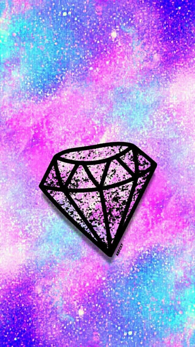 Explore The Glittering Galaxy Diamond Background