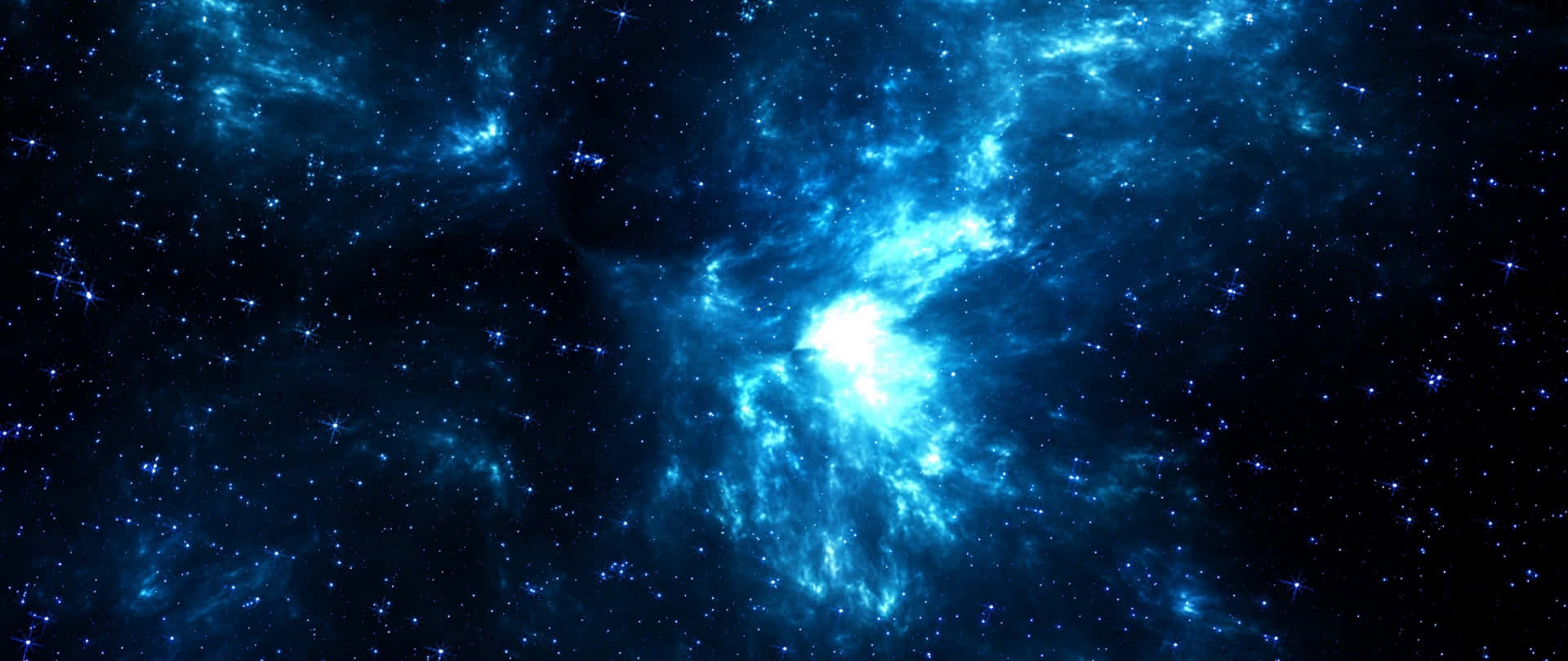Explore The Green And Blue Galaxy Background
