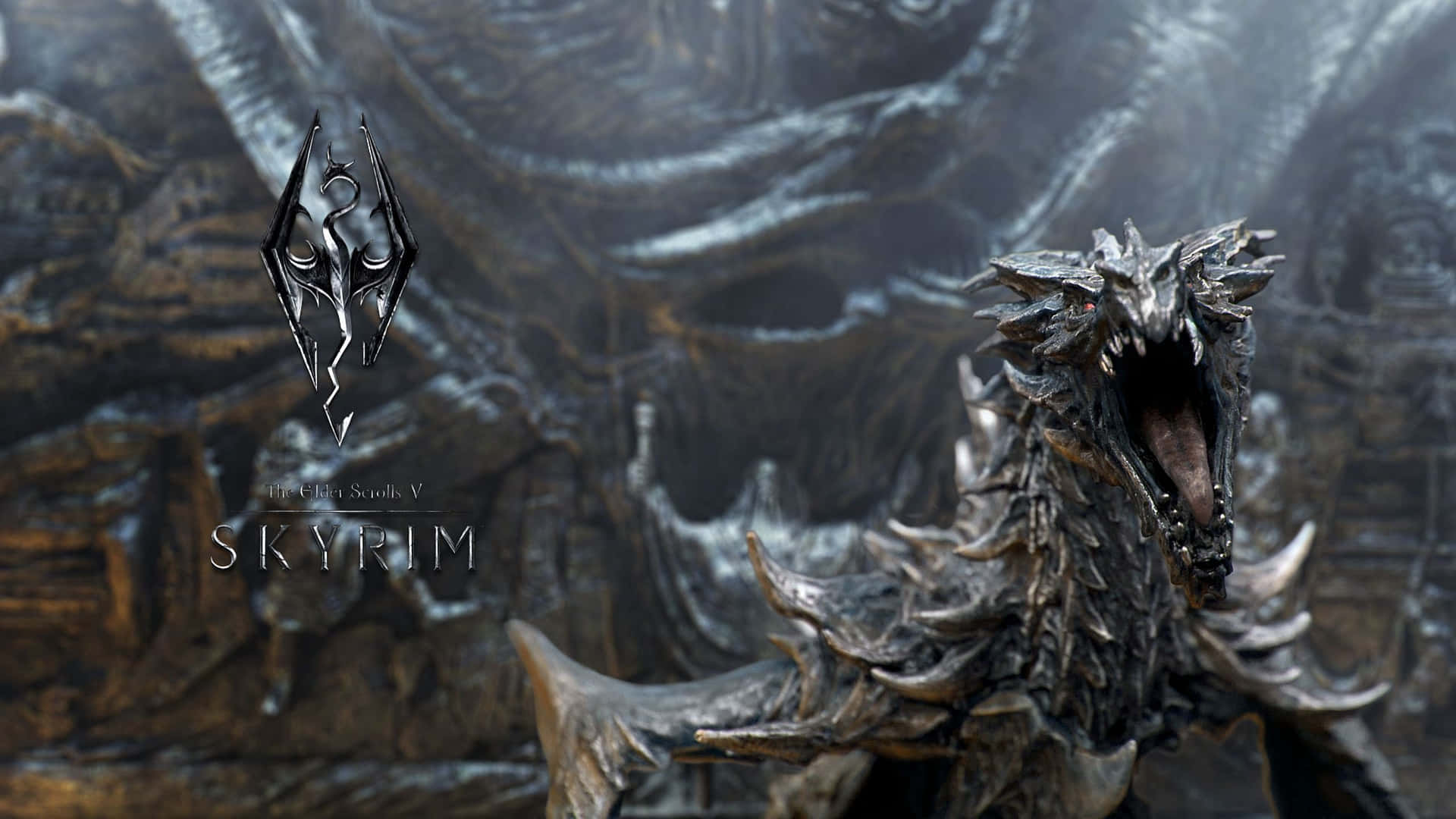 Explore The Iconic Fictional World Of Skyrim Background