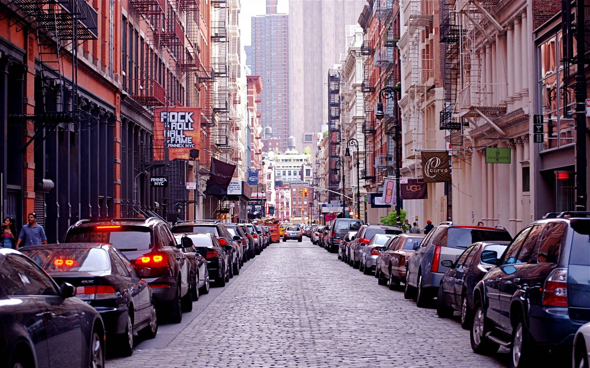 Explore The Iconic Streets Of New York City Background