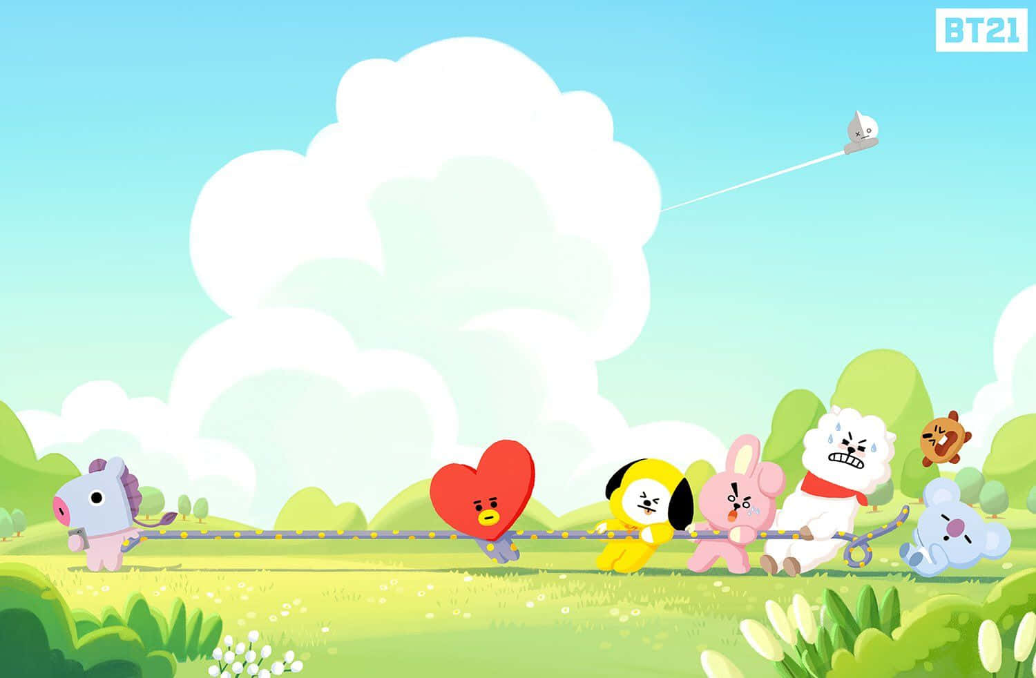 Explore The Imaginary World Of Bt21 In Brilliant 4k Background