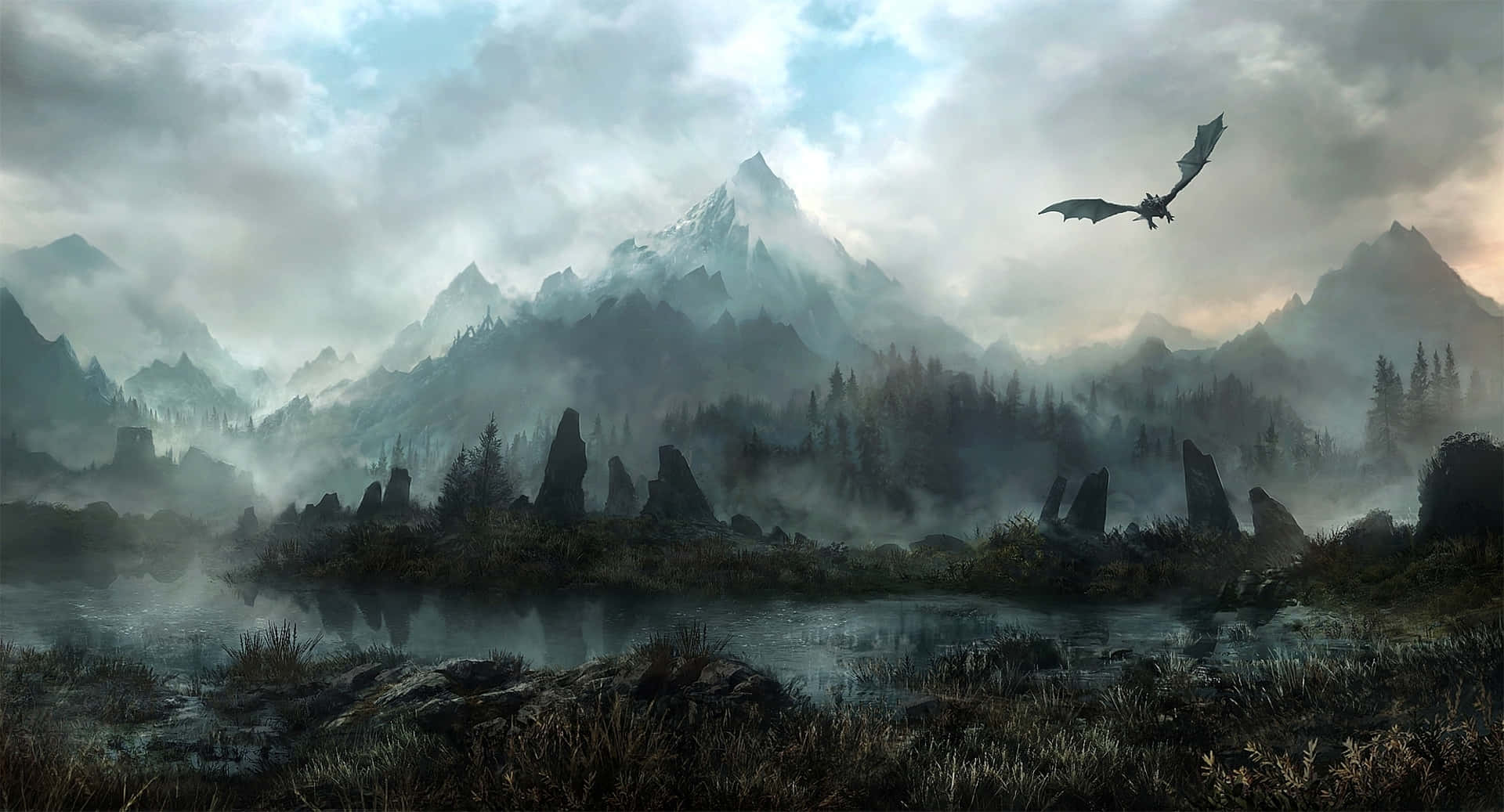 Explore The Impressive Open World Of ‘the Elder Scrolls V: Skyrim’ Background