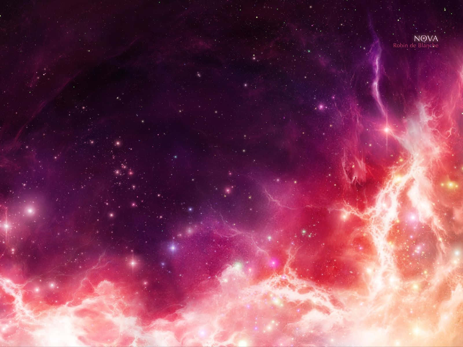 Explore The Infinite Beauty Of Space With A Breathtaking Pink Hue Background