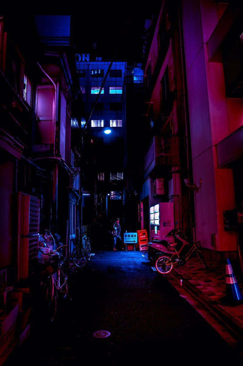 Explore The Land Of The Rising Sun – Japan Cyberpunk Background