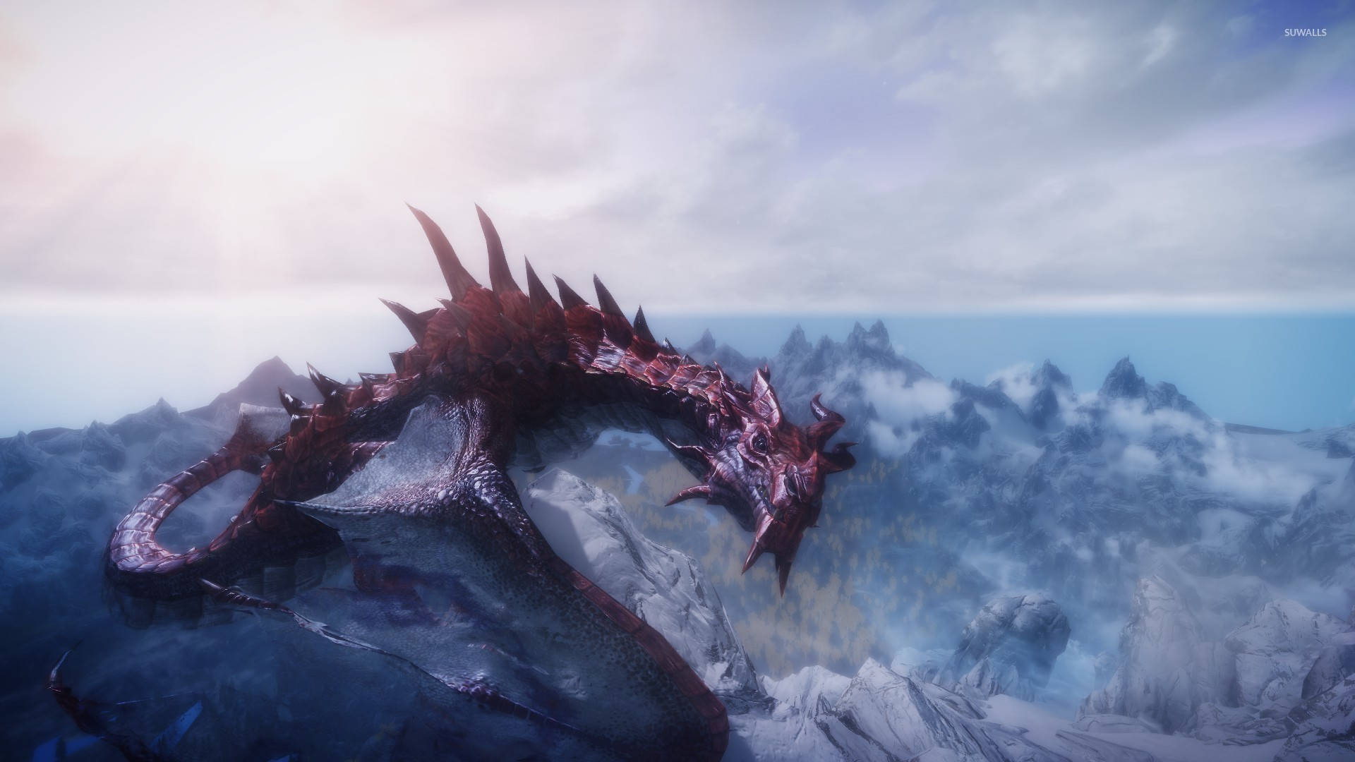 Explore The Majestic And Open World Of The Elder Scrolls V: Skyrim Background