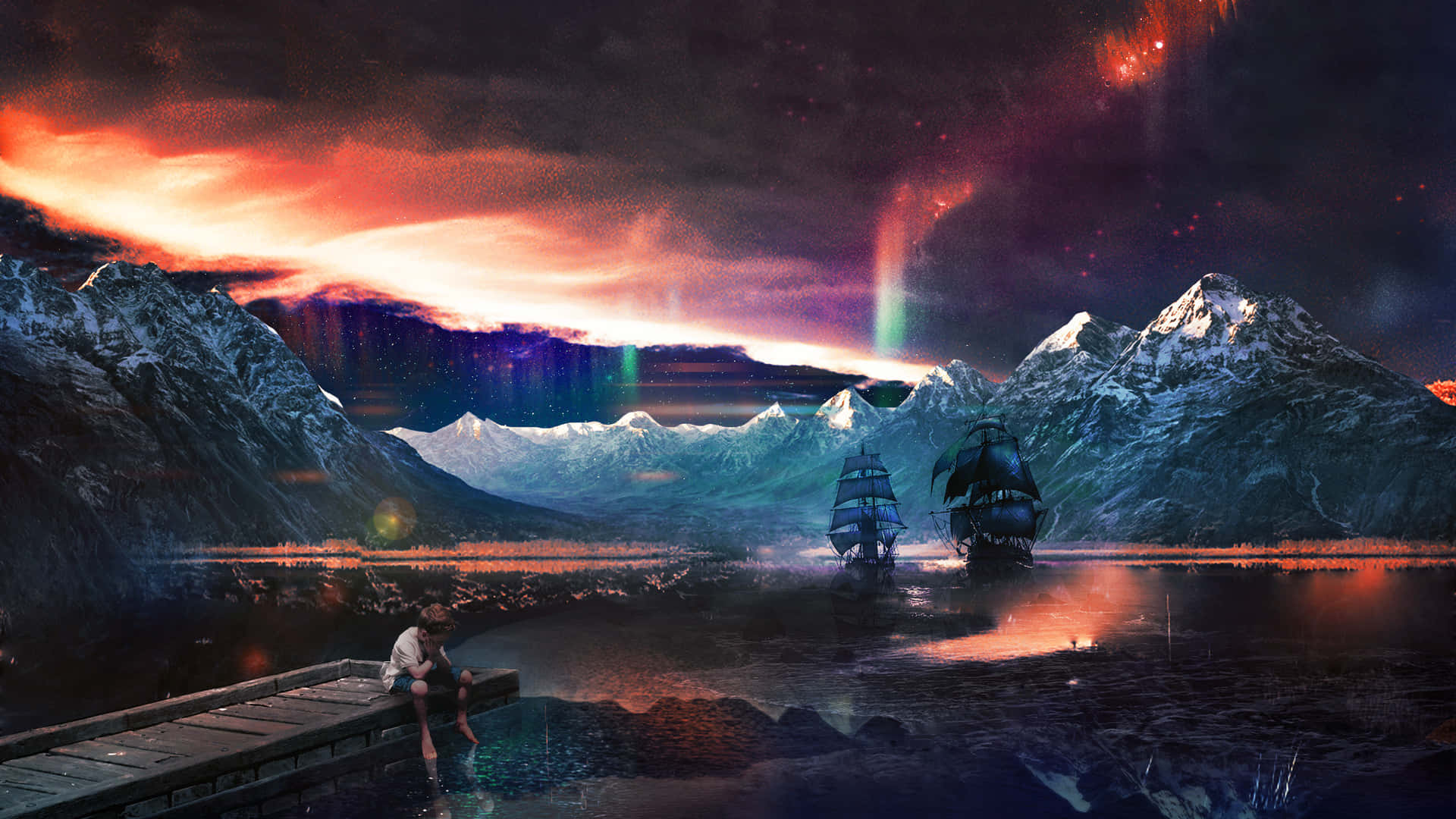 Explore The Mysterious Depths Of Fantasy Space! Background