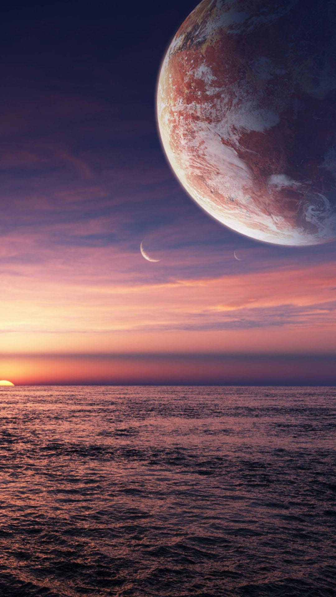 Explore The Mystery: Alien Planet On Amazing Phone Background