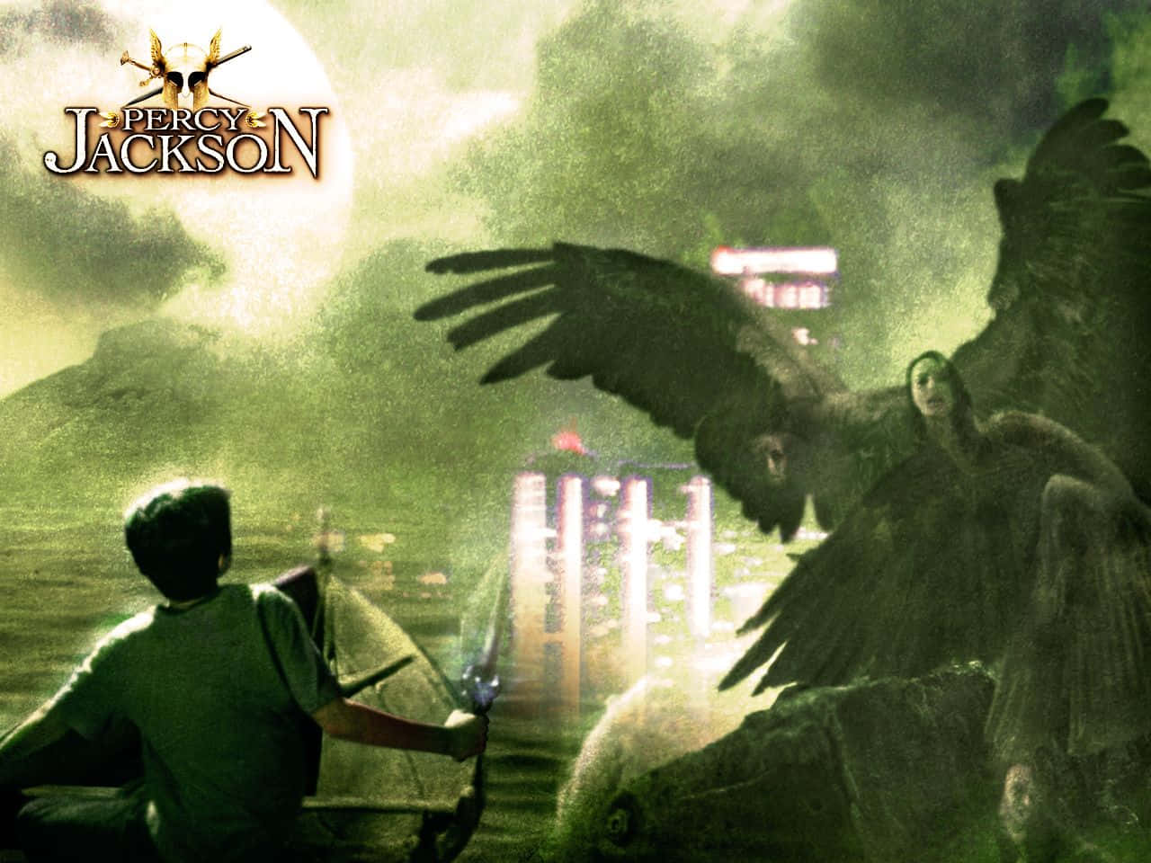 Explore The Mythological World With Percy Jackson Background