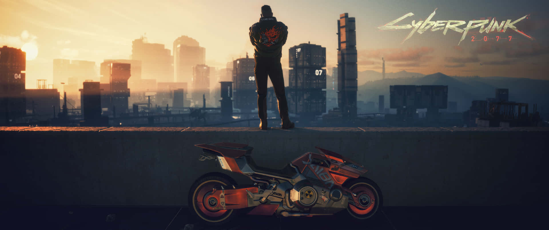 Explore The Neon Lit Cyberpunk City Background