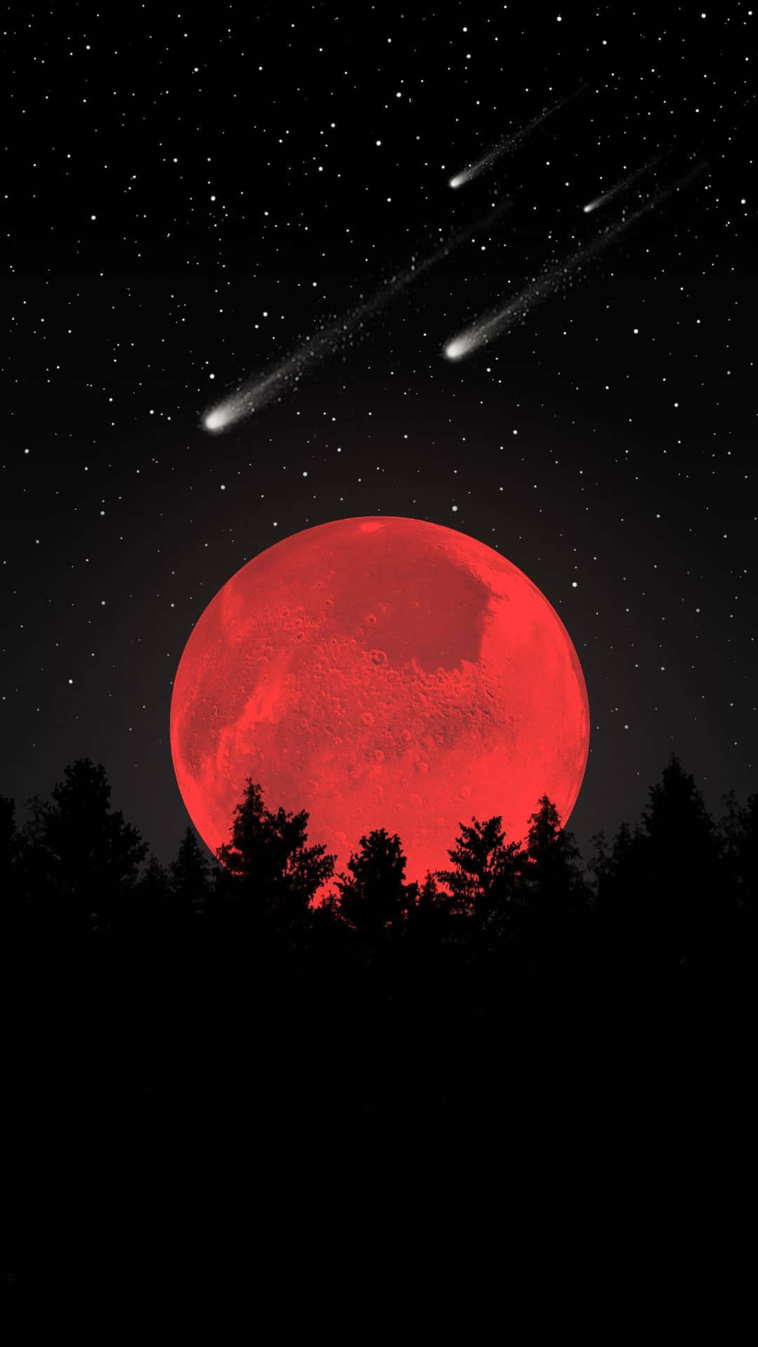 Explore The Night Sky With Cool Moon Background