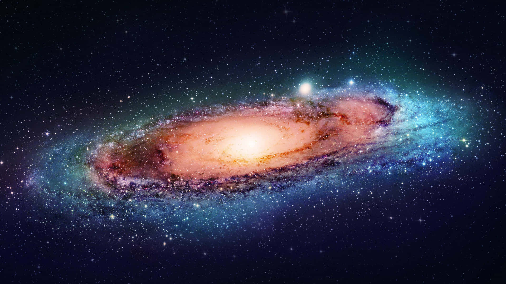 Explore The Outer Reaches Of The Beautiful Galaxy Background