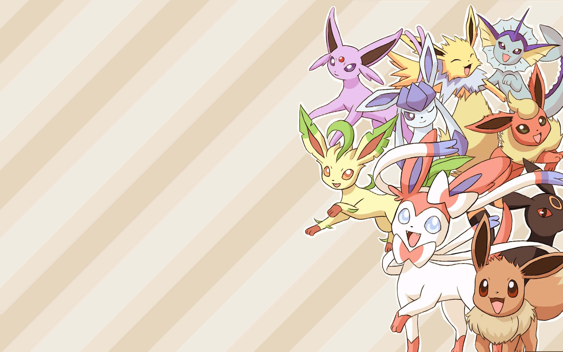 “explore The Possibilities: Pick Your Eevee Evolution” Background