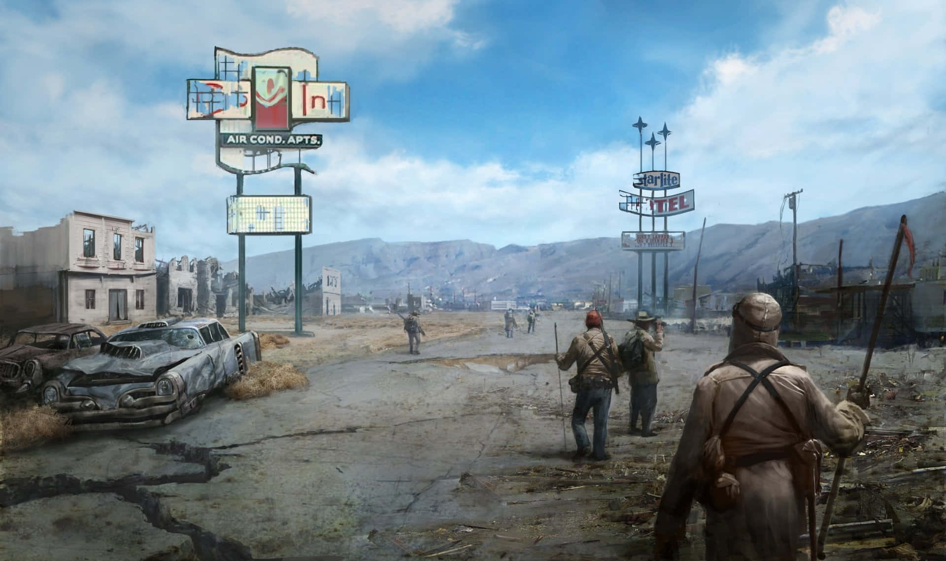 Explore The Post-apocalyptic World Of Fallout New Vegas Background