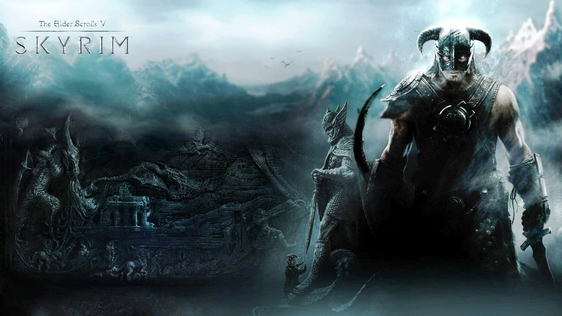Explore The Rich Fantasy World Of Skyrim Background
