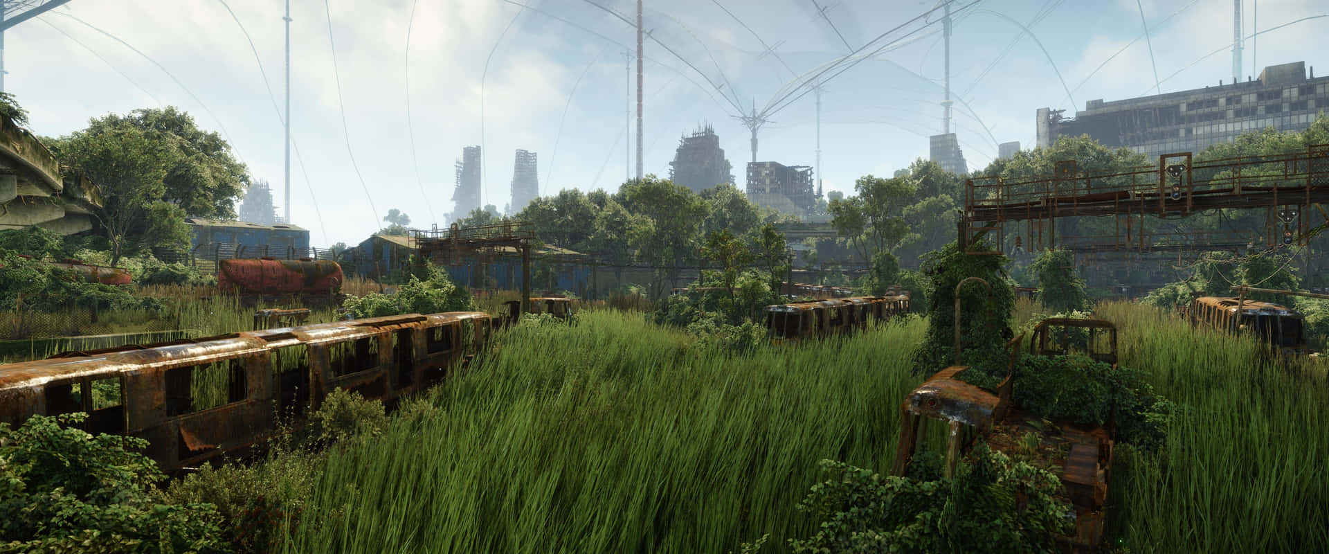 Explore The Rich Urban Landscapes Of Crysis 3 City Background