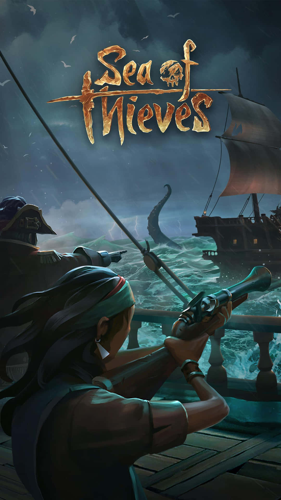 Explore The Seas For Wealth And Adventure With Sea Of Thieves On Your Phone Background