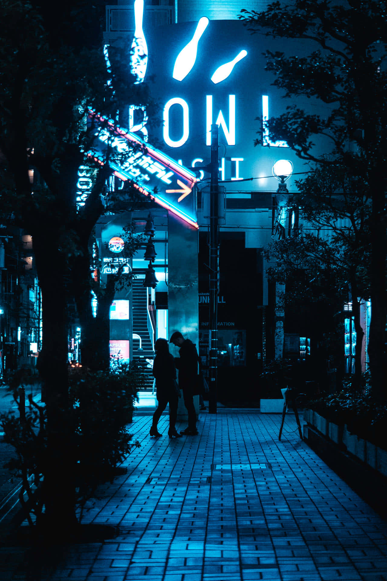 Explore The Sights And Sounds Of The Vibrant, Illuminated Neon City Aesthetic Background