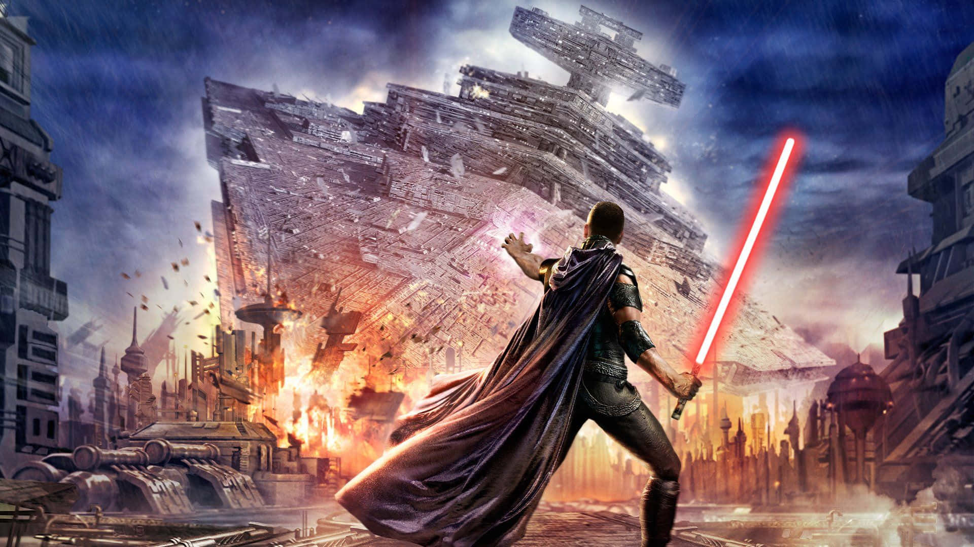Explore The Stars With The Classic Story Of Star Wars Background