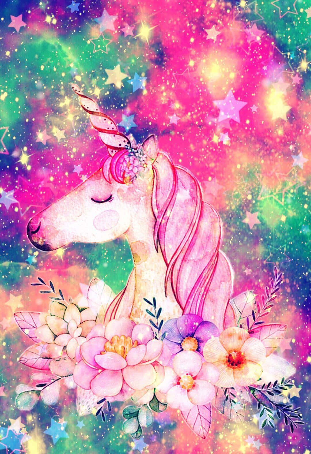 Explore The Stunning Beauty Of The Glitter Galaxy Background