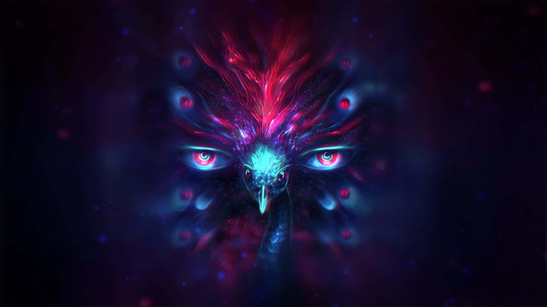 Explore The Twisted Depths Of Dark Psychedelic Visuals Background