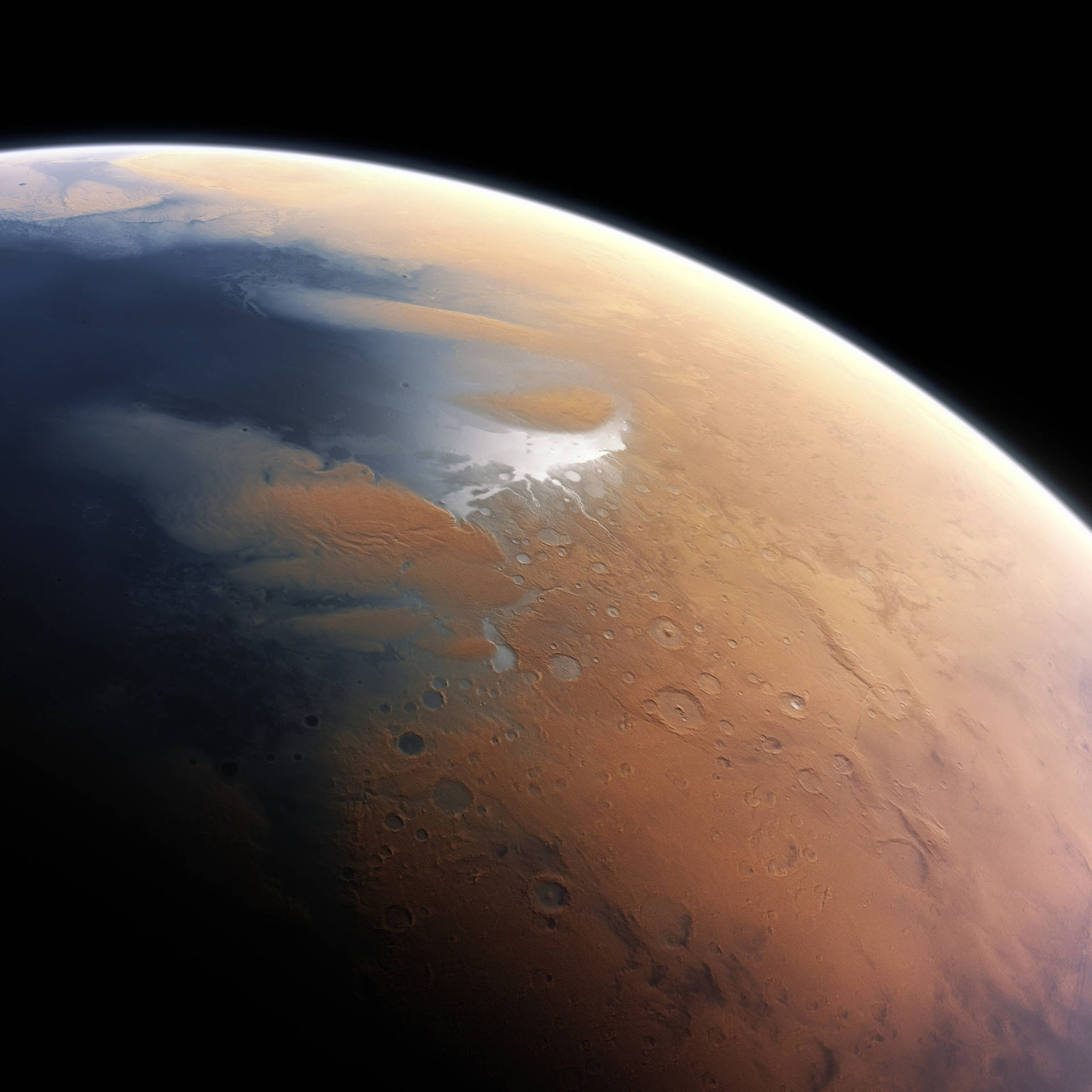 Explore The Universe From The Palm Of Your Hand With The Mars Iphone Background