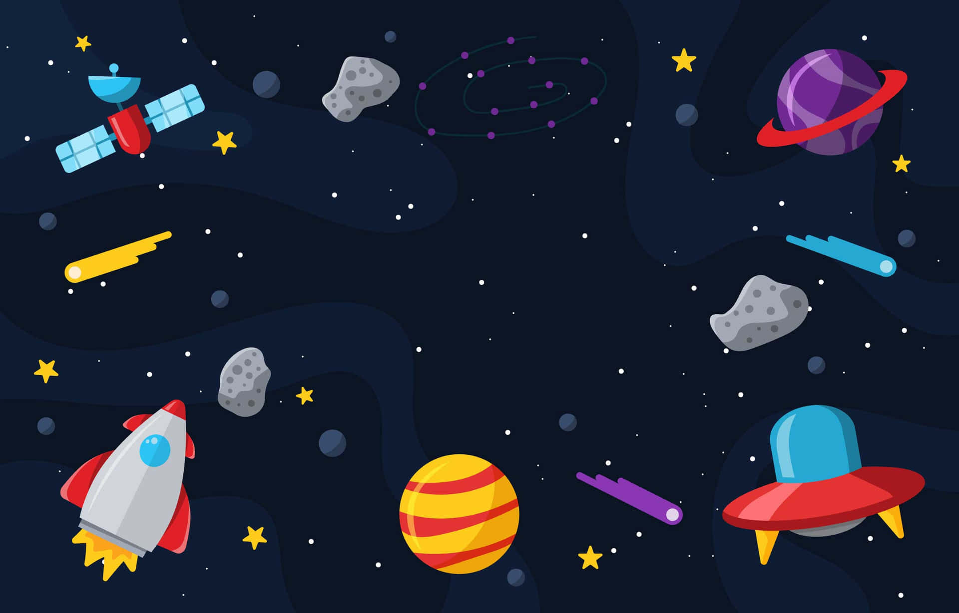 Explore The Universe With Animated Space Background