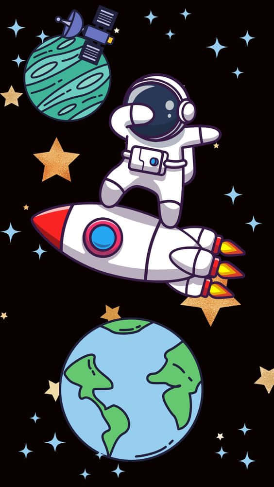 Explore The Universe With The Incredible Astronaut Iphone Background