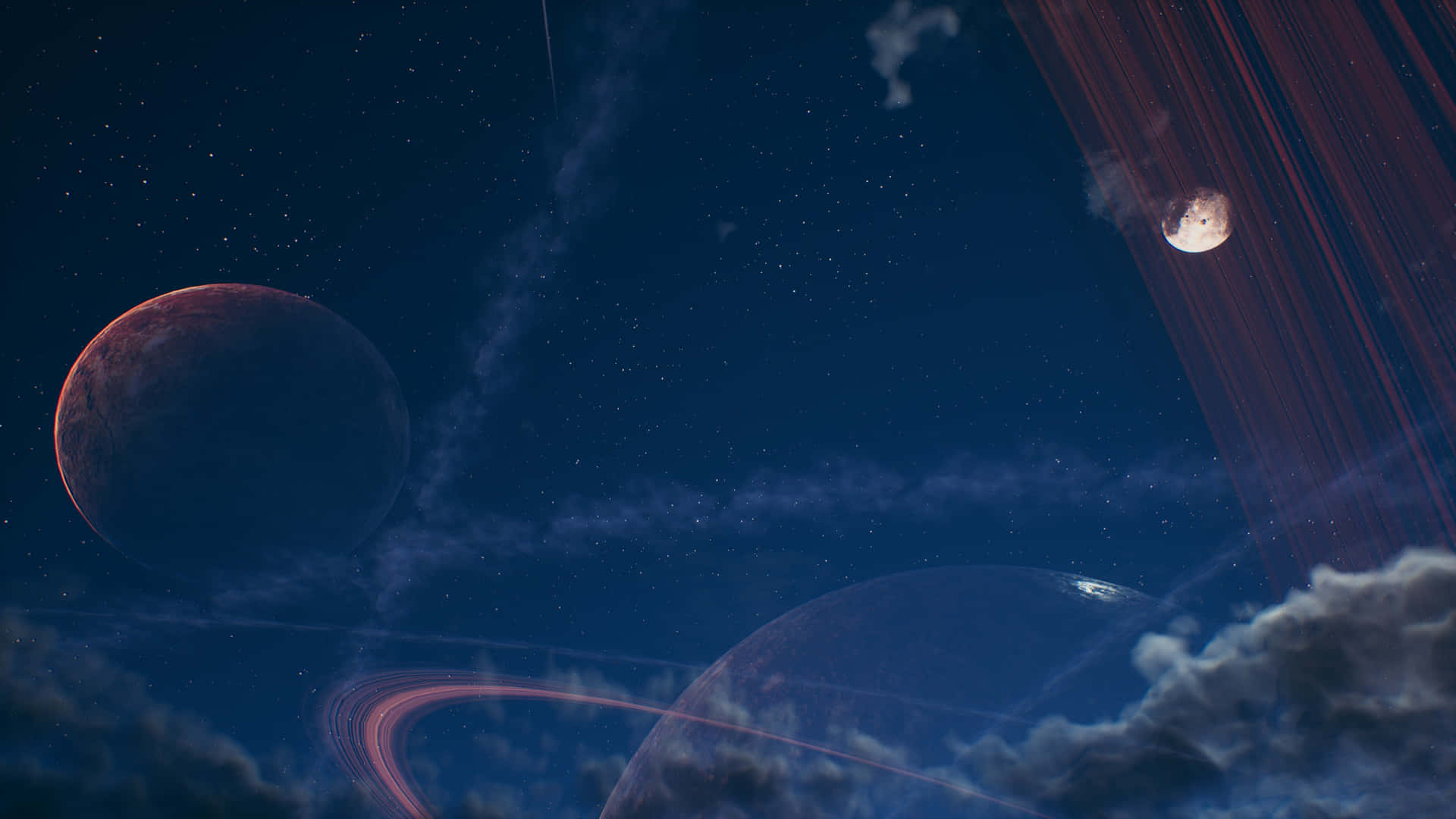 Explore The Unknown Corners Of Space On An Intergalactic Voyage Background