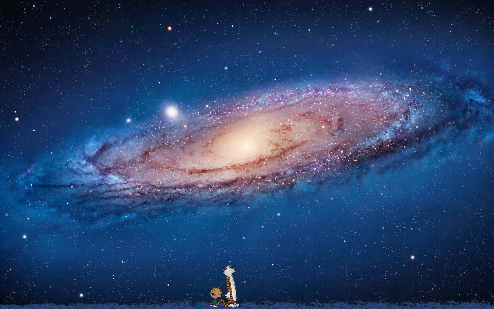 “explore The Unknown With You Are Here Galaxy” Background