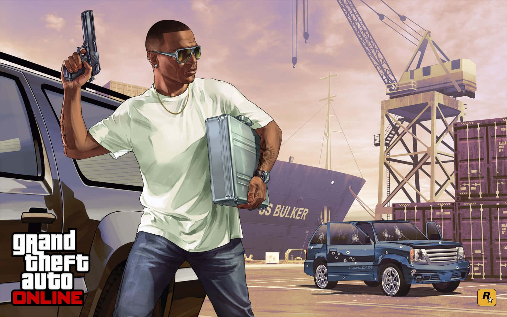 Explore The Vast And Dangerous World Of Grand Theft Auto Online. Background