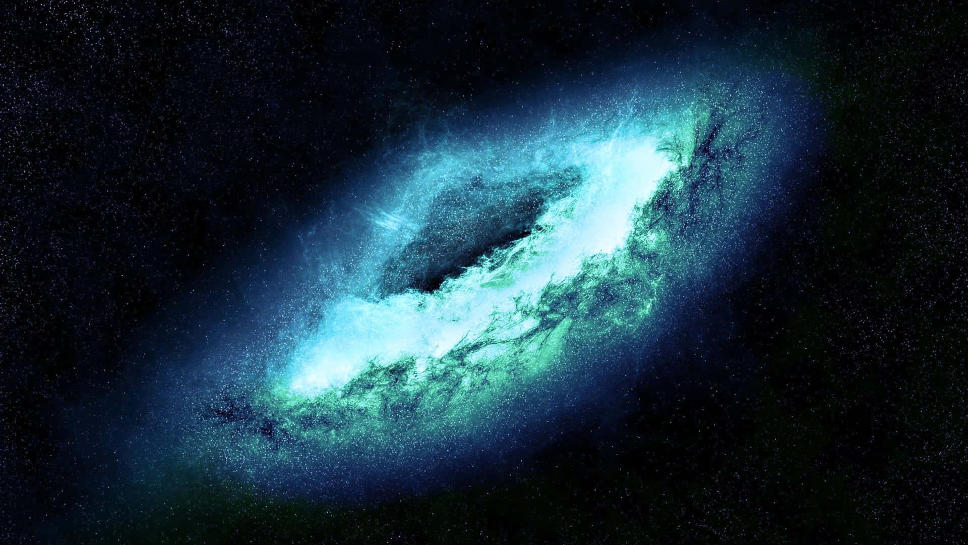 Explore The Vast Universe Of Green And Blue! Background