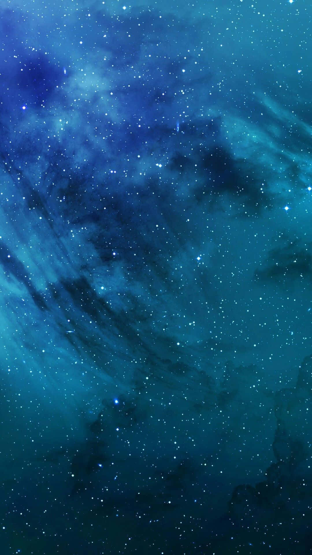 Explore The Vastness Of An Illuminated Blue Galaxy