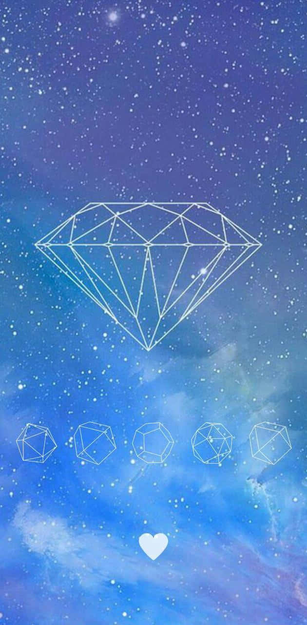 Explore The Wonders Of The Universe With A Galaxy Diamond Background