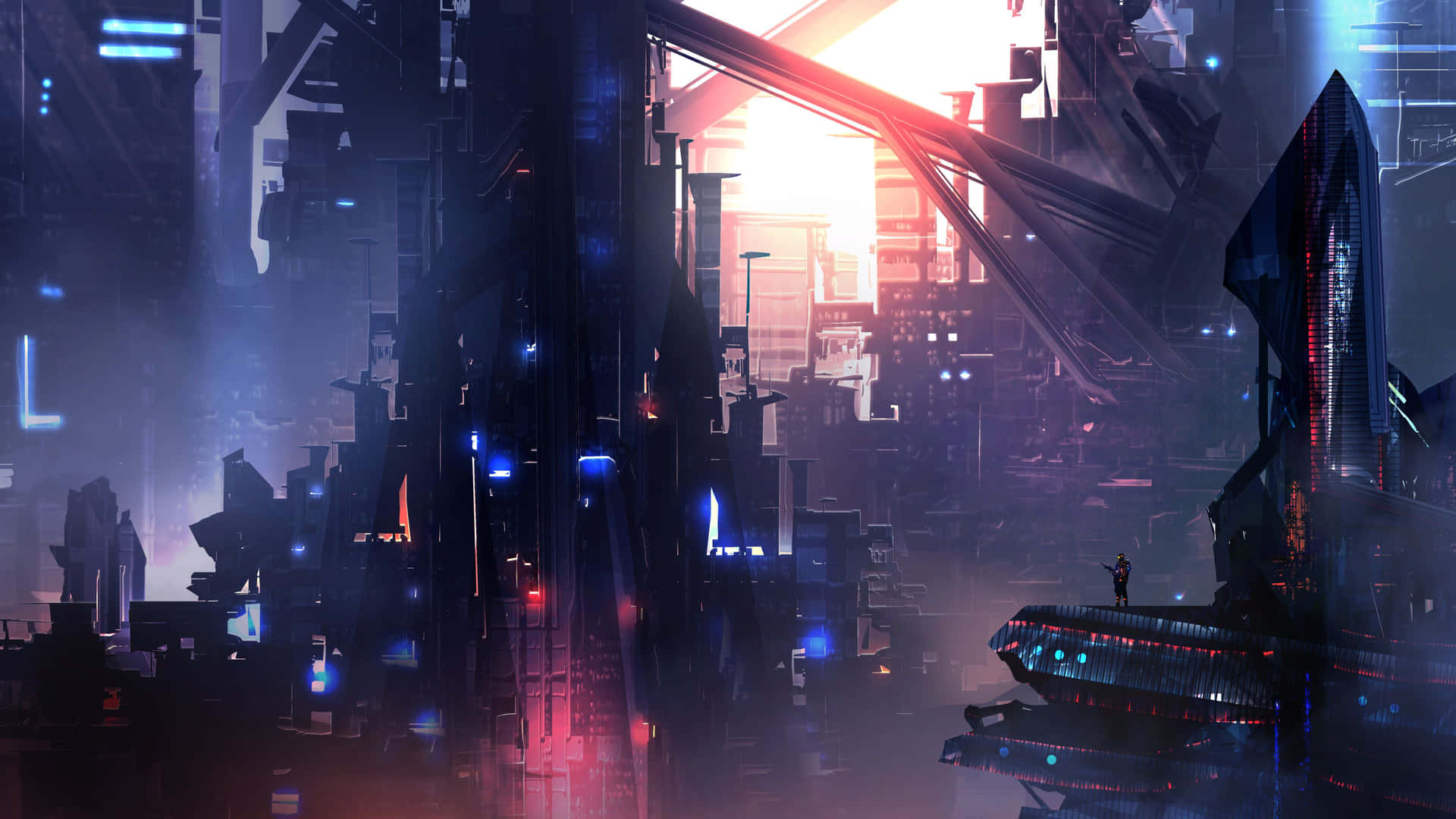 Explore The World Of Cyberpunk With This Retro-futuristic Aesthetic. Background