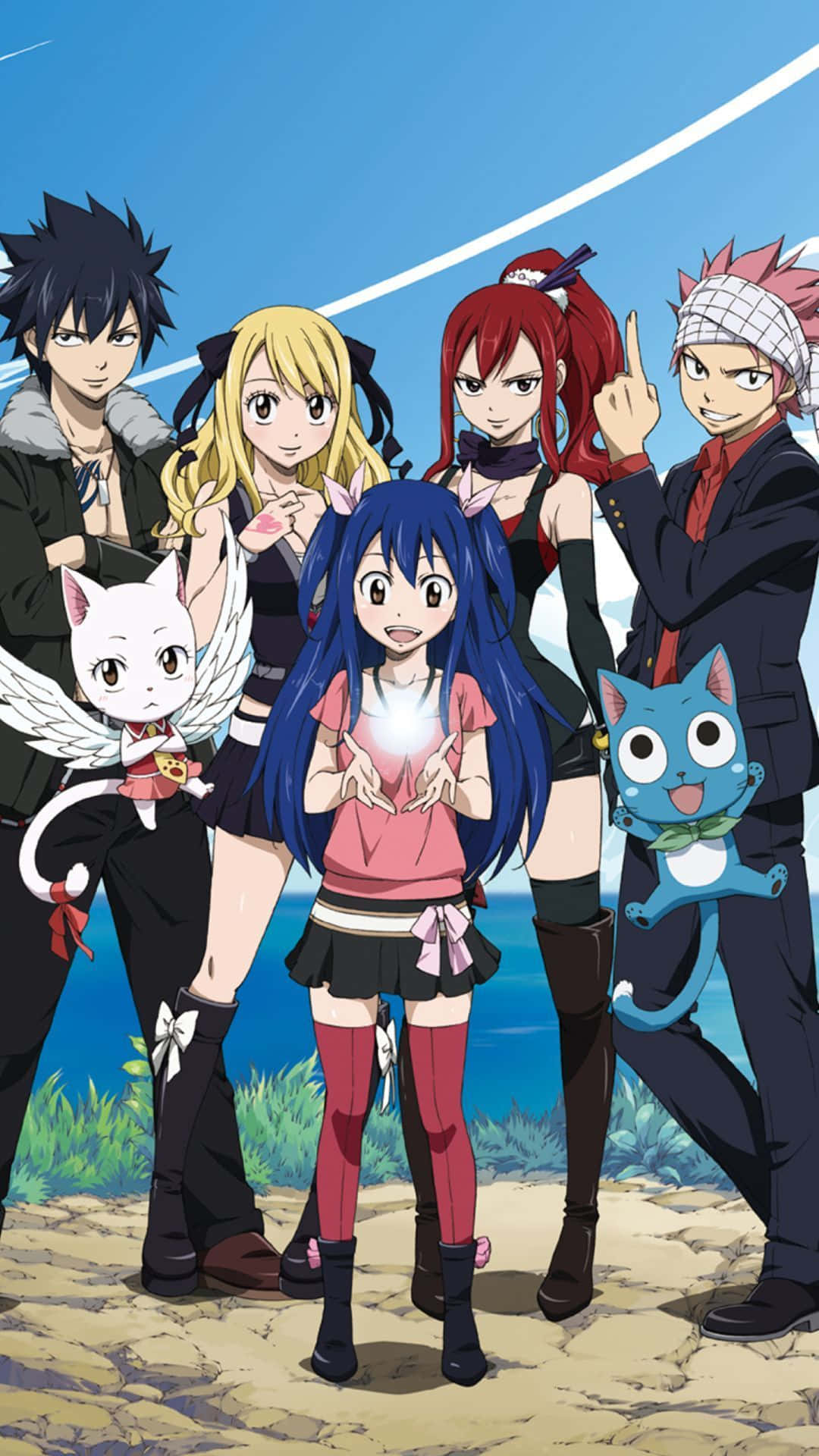 Explore The World Of Fairy Tail On Your Iphone Background