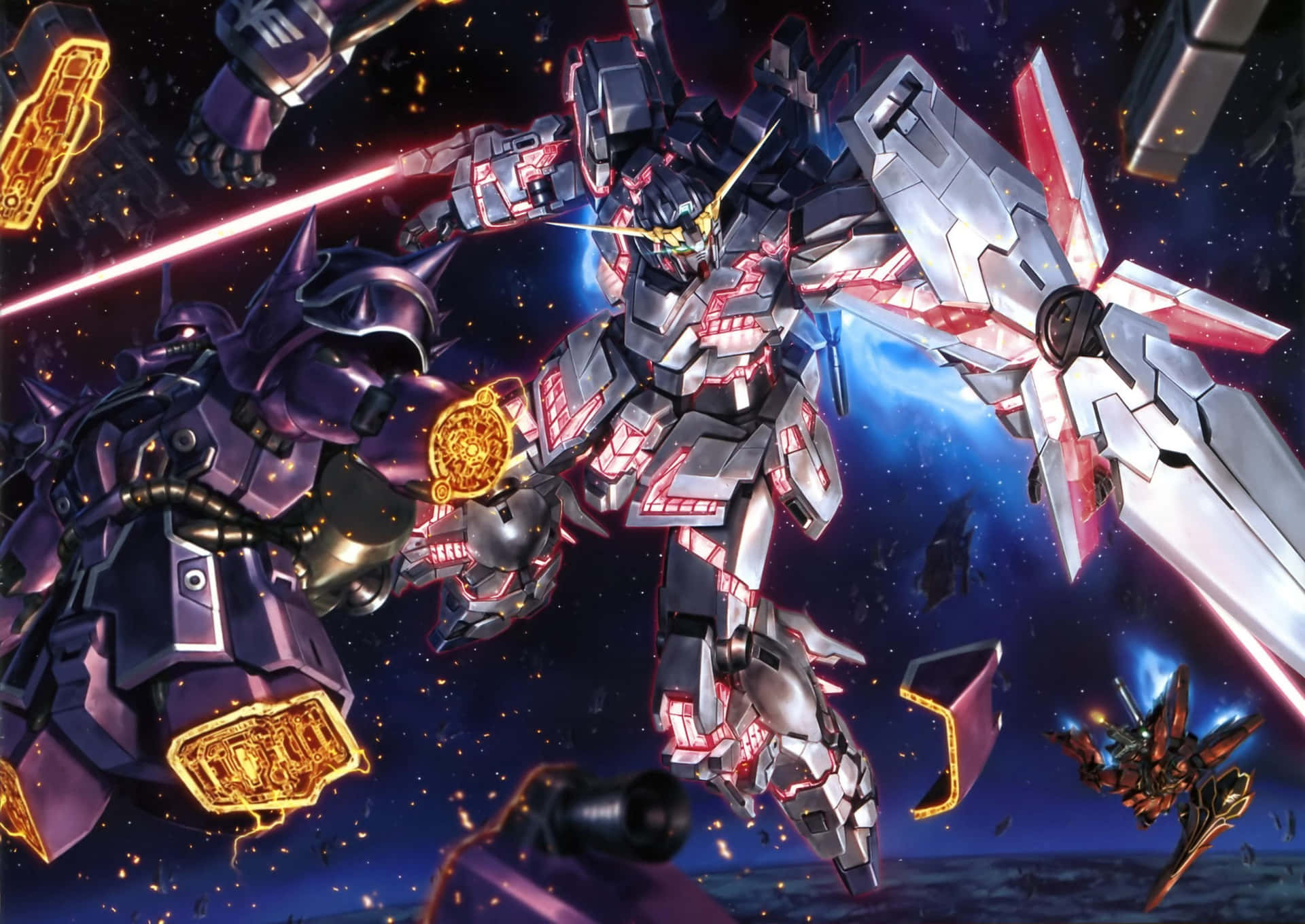 Explore The World Of Gundam With The 4k Version Background