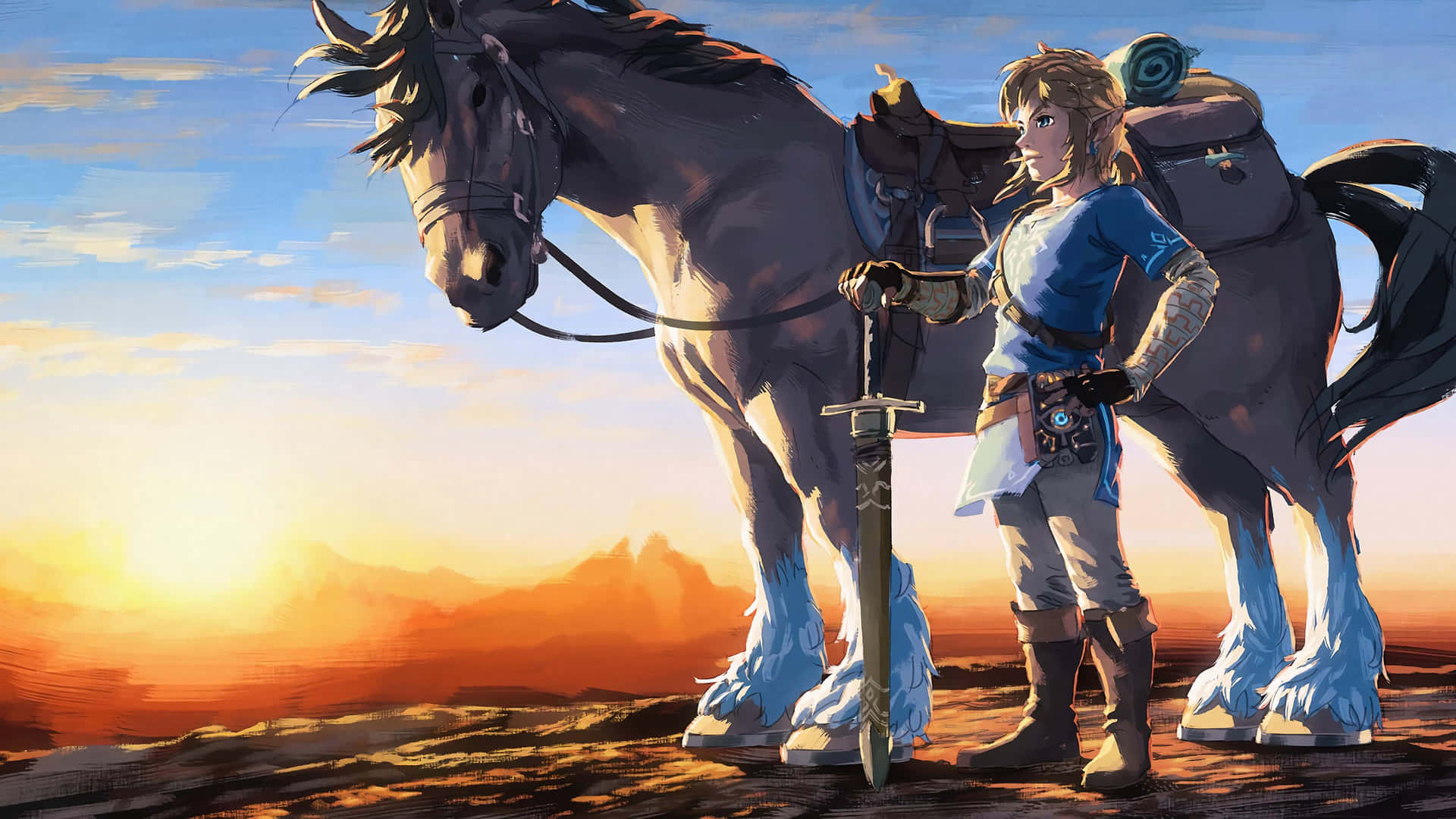 Explore The World Of Hyrule In Stunning 4k With The Legend Of Zelda: Breath Of The Wild. Background