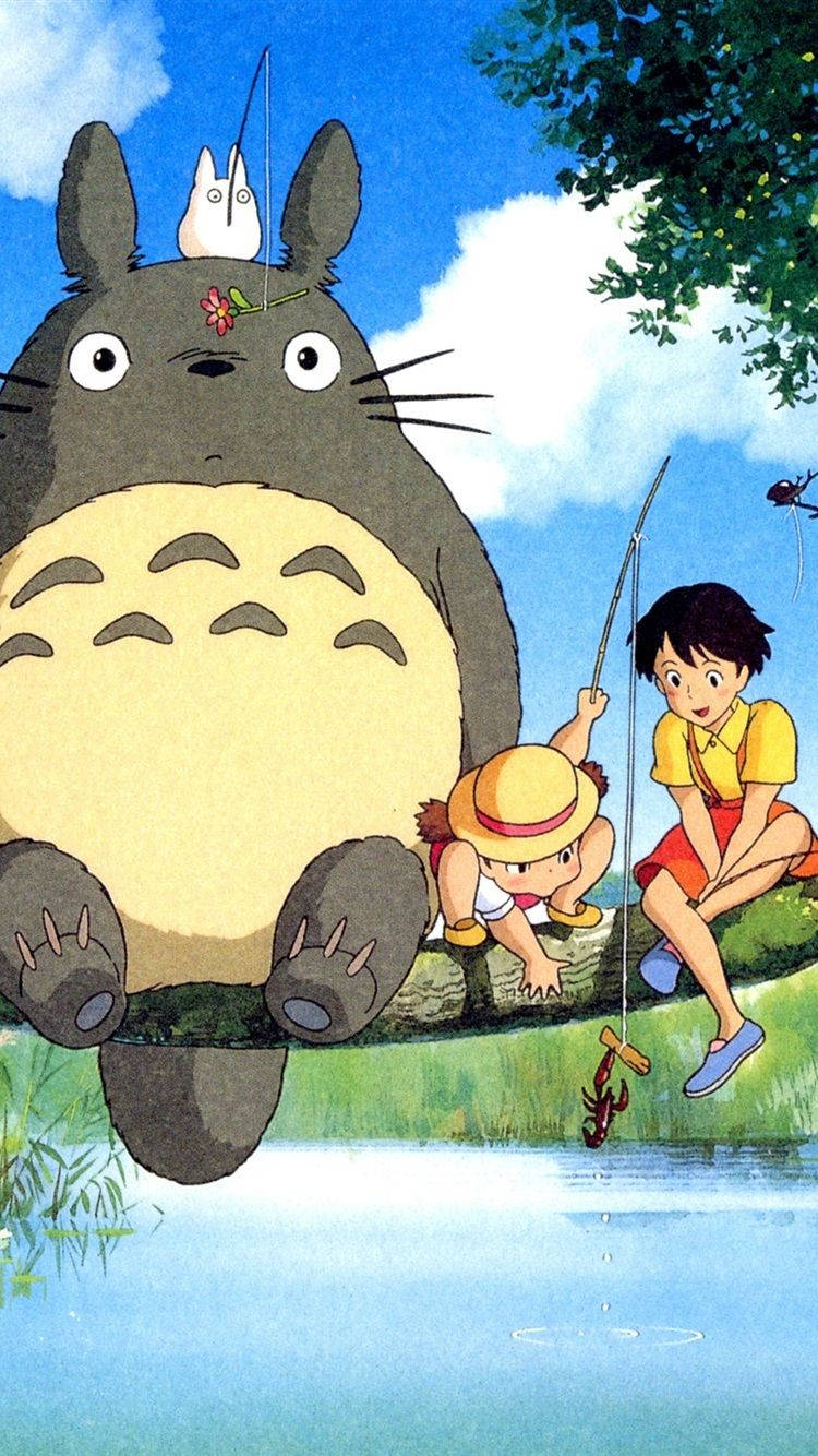 Explore The World Of Studio Ghibli With This Beautiful Iphone Wallpaper Background