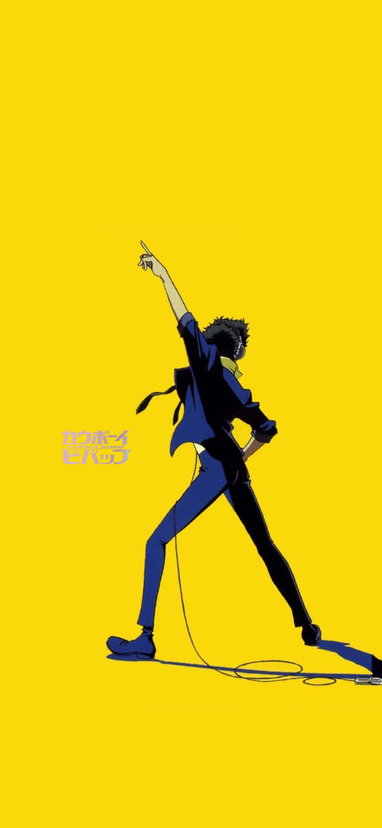 “explore The World With Cowboy Bebop On Your Iphone.” Background