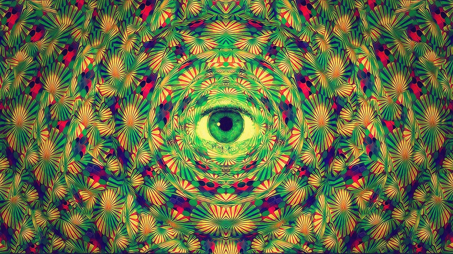 Explore Uncharted Spaces With Trippy Desktop Background