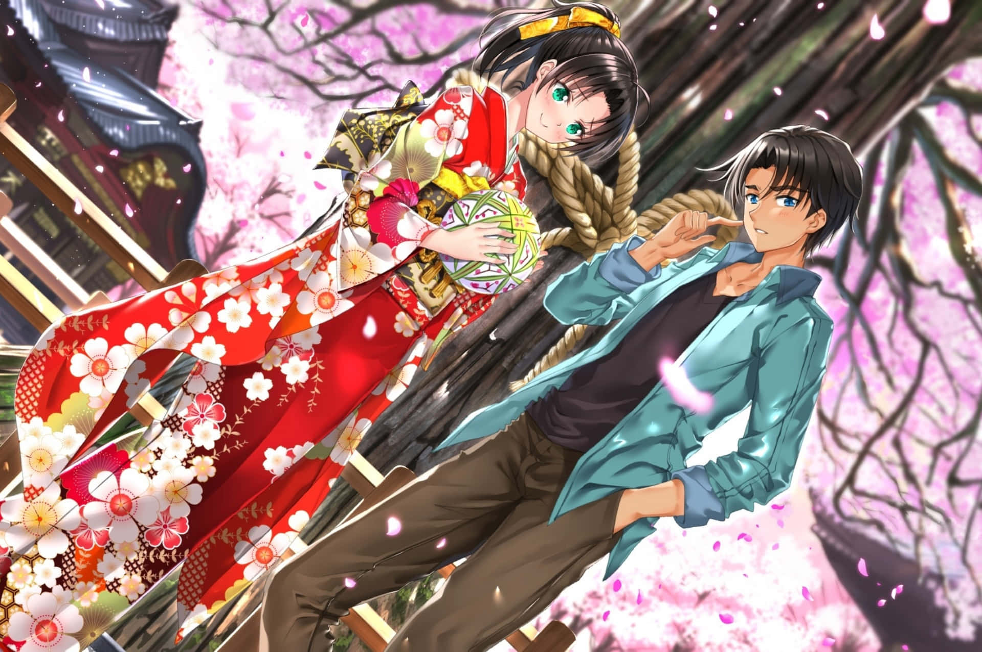 Explore Vibrant Tokyo Through The Eyes Of Kazuha! Background