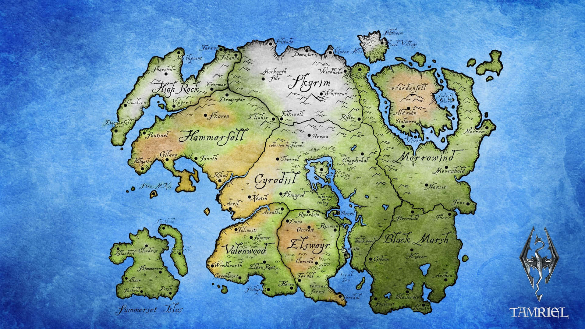 Explore Westeros And Essos With The Game Of Thrones Map Background