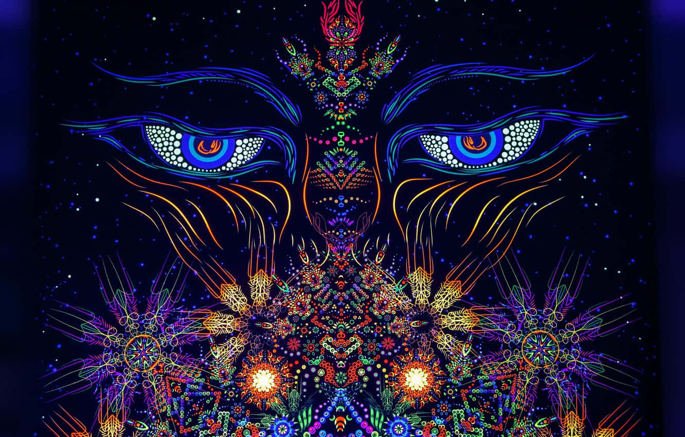 Explore Your Subconscious With This Trippy Dark Psychedelic Experience Background