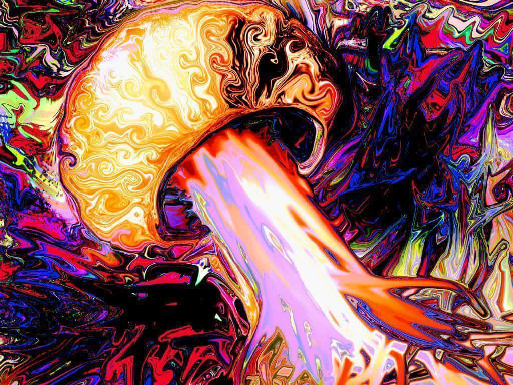 Exploring A Psychedelic World Background