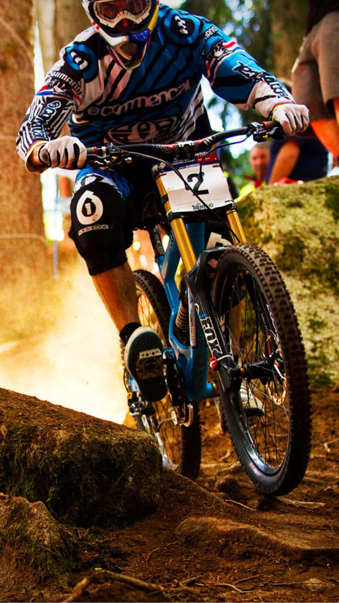 Exploring Nature With A Mountain Bike Background