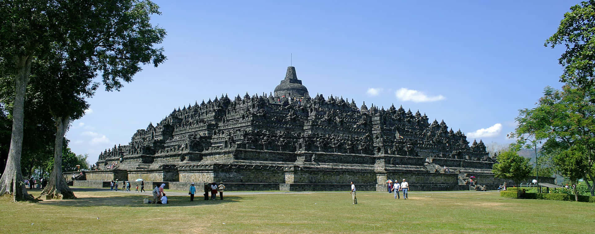 Exploring The Ancient Borobudur Temple Background