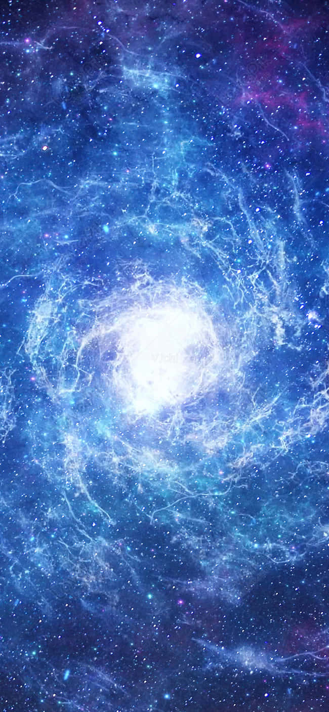 Exploring The Beauty And Mystery Of A Cool Blue Galaxy Background